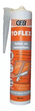 Mastic caoutchouc pour joint de couverture toflex translucide cartouche 300ml geb