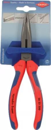 Pince a bec demi rond coude coupante lg 200 mm knipex