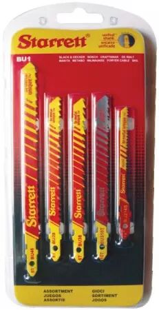 Lame scie sauteuse mixtes bois bimetal blister de 5