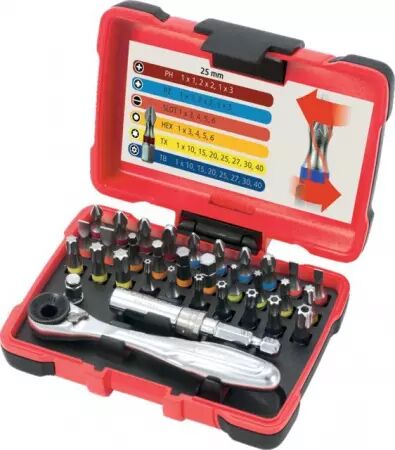 Embouts de vissage a code couleur torsionpower coffret de 32 pieces ks tools