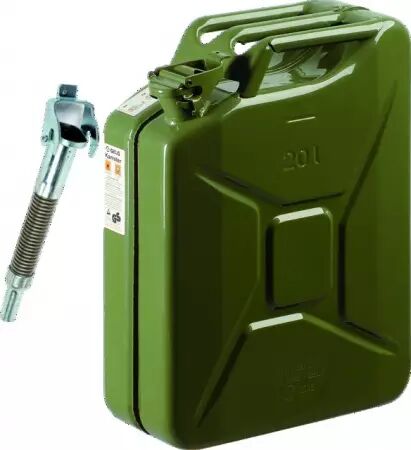 Jerrycan 20l metal genre us avec bec verseur