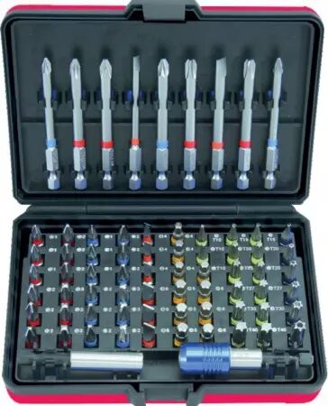 Embouts de vissage a code couleur torsionpower coffret 71 pieces ks tools