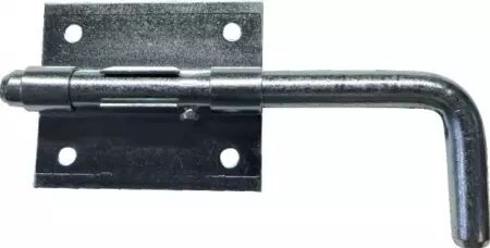 Verrou pistolet et gache  12 mm zingue