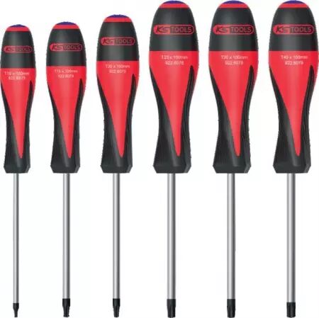 Tournevis ultimate torx percé jeu de 6 pieces ks tools