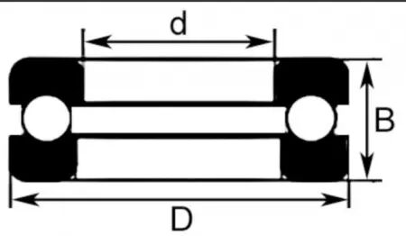 Butee a billes simple efeft 51103 - ntn