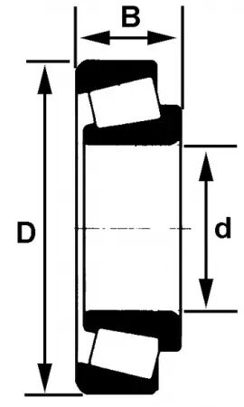 Roulement a rouleaux coniques 30303