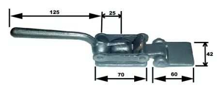 Fermeture réglable avec plaque