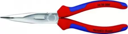 Pince a bec demi rond coude coupante lg 200 mm knipex