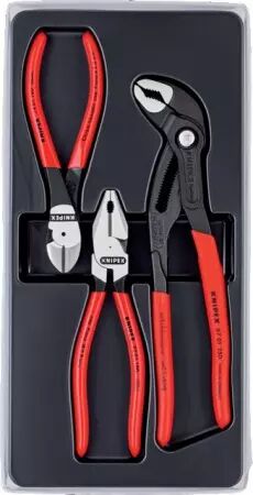 Pince a forte demultiplication multiprise coupante universelle jeu de 3 knipex