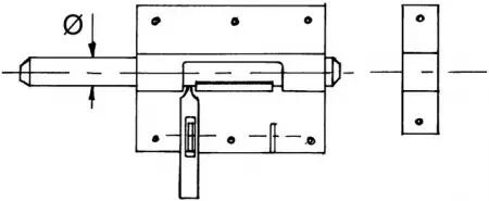 Verrou box porte-cadenas diametre 12 zingu&#65533;