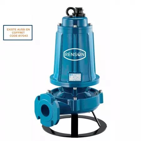 POMPE DE RELEVAGE TRI FONTE ROUE VORTEX 4KW DN50 AC SOCLE