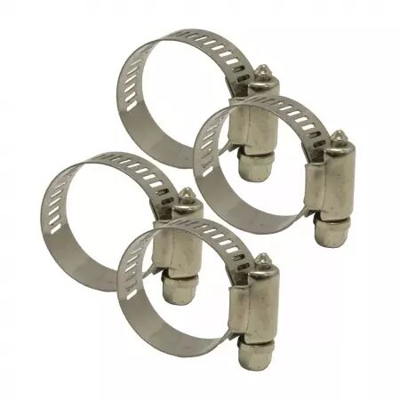 LOT DE 4 COLLIERS DE SERRAGE INOX