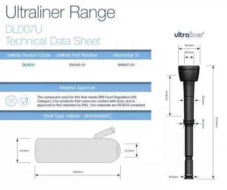 Ultraliner adaptable Delaval 999 007-03 (x4)