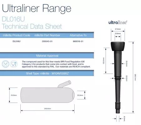 Ultraliner adaptable Delaval 960 016-01 (x4)