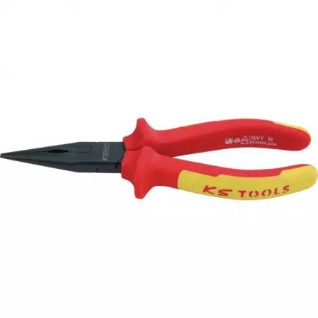 Pince a bec demi rond isolee lg 165 mm ks tools