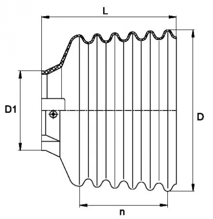 Bol de protecteur sc25 ø 160 mm lg 147 mm walterscheid