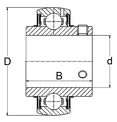 Roulement de palier uc 204 ntn-snr