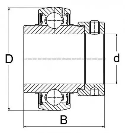 Roulement de palier uel 205 ntn-snr