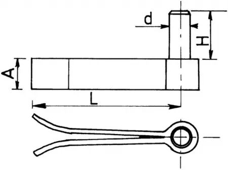 Gond a sceller 14 mm zingue