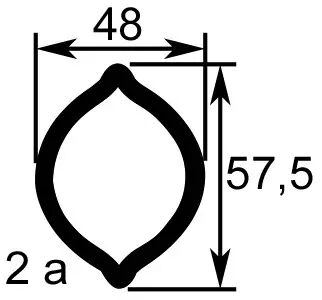 Machoire 27x75 tube citron 48x57,5 walterscheid