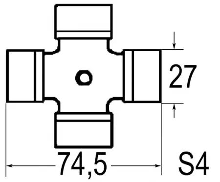 Croisillon 27x74,5 graisseur lateral bondioli