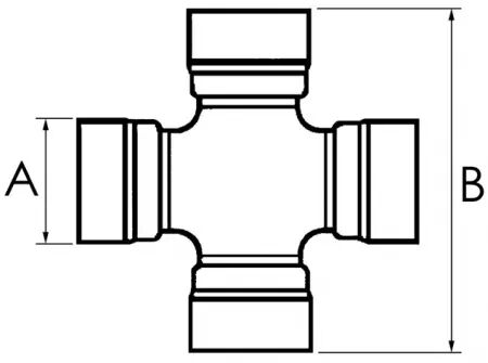 Croisillon grand angle 30,2x100 graisseur central bondioli