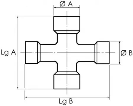 Croisillon grand angle 32x76/27x94 graisseur lateral power drive walterscheid