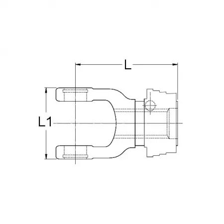 Machoire extremite 13/8 21c 42x104 verrou a billes qsg walterscheid