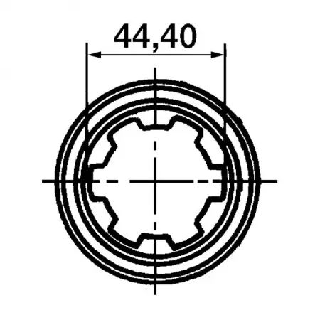 Machoire extremite 13/4 6c 27x74,5 verrou a poussoir binacchi