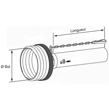 Demi protecteur exterieur sdh25 lg1500 gorge 63