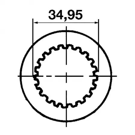 Machoire extremite 13/8 21c 27x74,5 verrou a poussoir binacchi