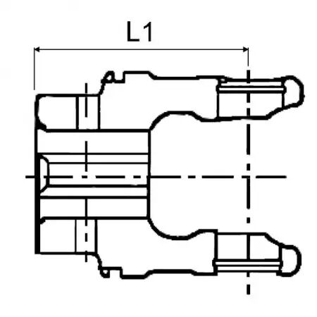 Machoire 35x106 tube quadrilobe sft 58.5 bondioli