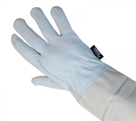 Gants cuir 55cm apiculteur l (213mgto)