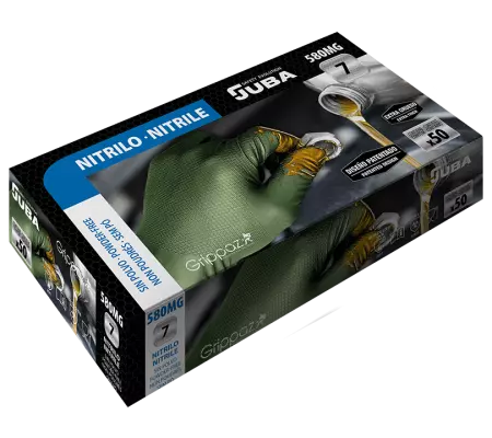 Gants grippaz nitr.15 l.24 vert xl [x50] (580mg)