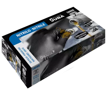 Gants grippaz nitr.15 l.24 noir m [x50] (580nr)