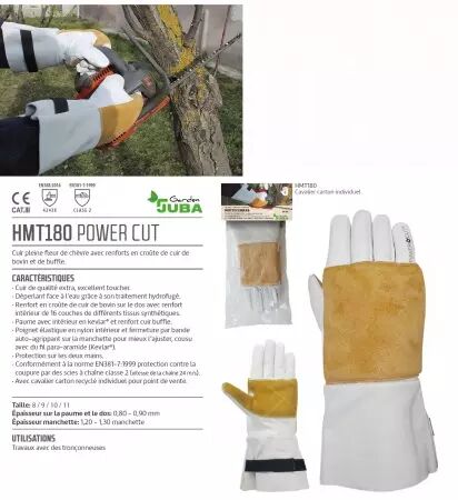 Gants forestier pro cuir xl (hmt180)