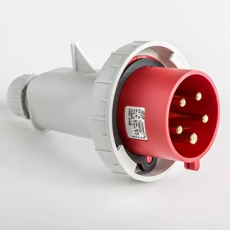 Fiche male ip67 3 pôles phase - neutre - terre 380v 32a