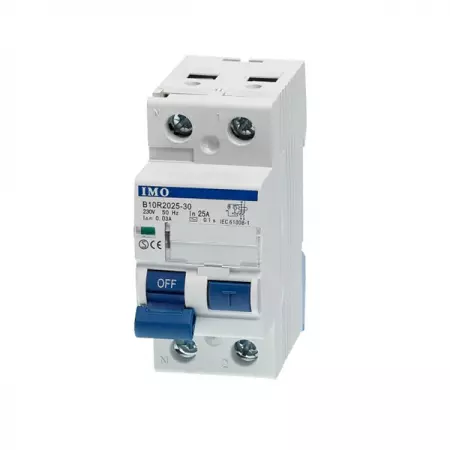 Interrupteur différentiel 10ka-30ma n+p 25a type ac