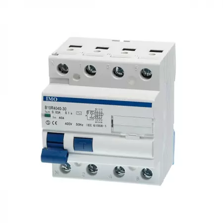 Interrupteur différentiel 10ka-30ma n+3p 25a type ac