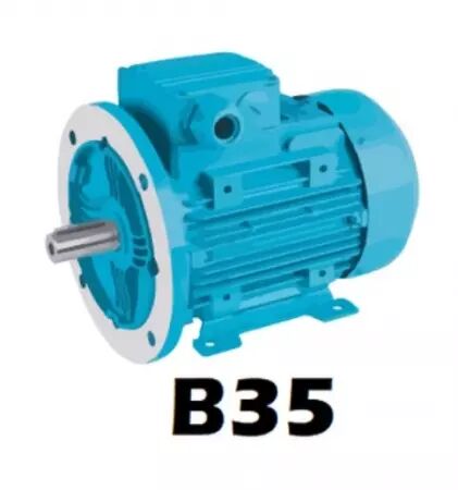 Moteur 230-400v 1500tr b35 ie3 ip55 4kw