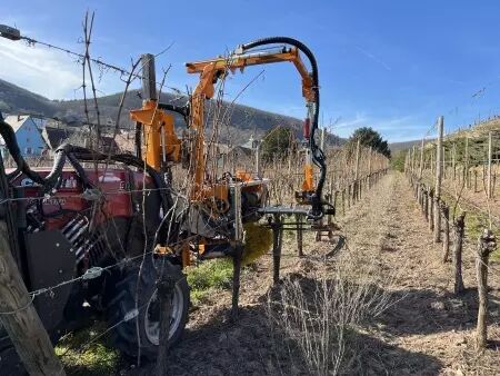 Machine à tirer les sarments PROVITIS