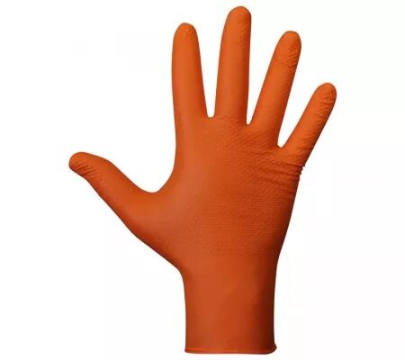 Gants agility grip nitrile orange S [x50] (578or)