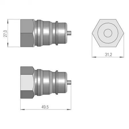 Agrafe adm m22x1,5 iso  5675 sip150108403