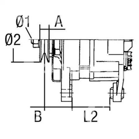 Alternateur adaptable 14v-120a pour Massey Ferguson