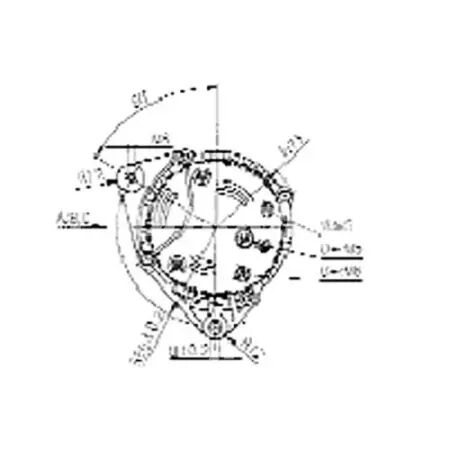 Alternateur adaptable 14v-120a pour Massey Ferguson