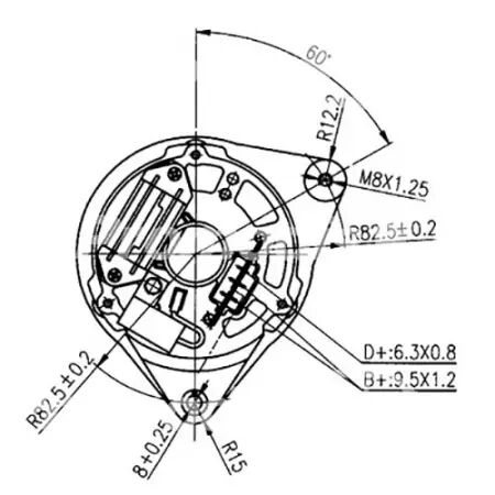 Alternateur adaptable 14v-33a pour Case-IH/David Brown