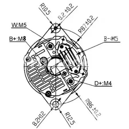 Alternateur adaptable 14v-65a