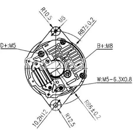 Alternateur adaptable 14v-65a