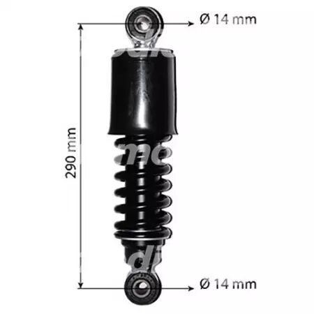 Amortisseur de cabine adaptable pour tracteur