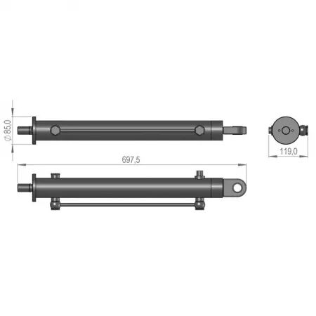 Amortisseur hydraulique sip 413050100